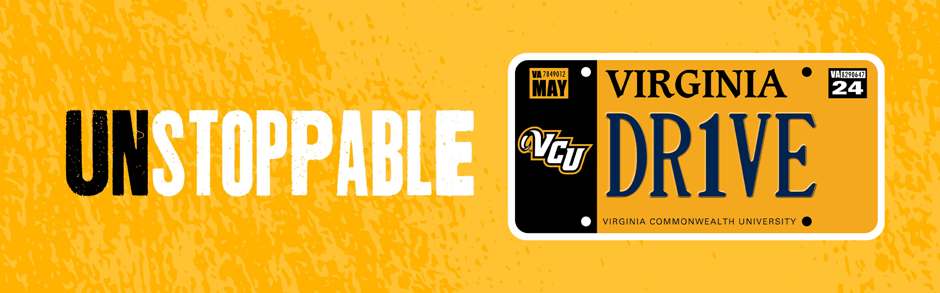 VCU License Plate